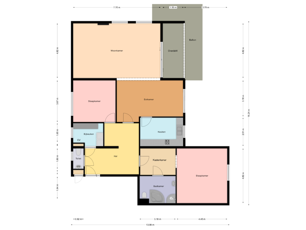 Bekijk plattegrond van First floor van Wilhelminalaan 55