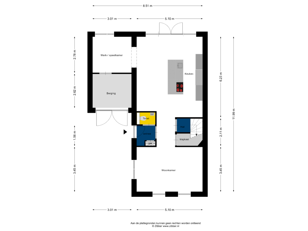 Bekijk plattegrond van Begane Grond van De Oversteek 30