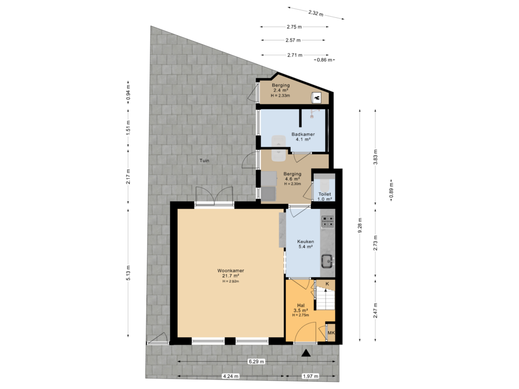 Bekijk plattegrond van Situatie van Dr Jelle Bangastraat 26