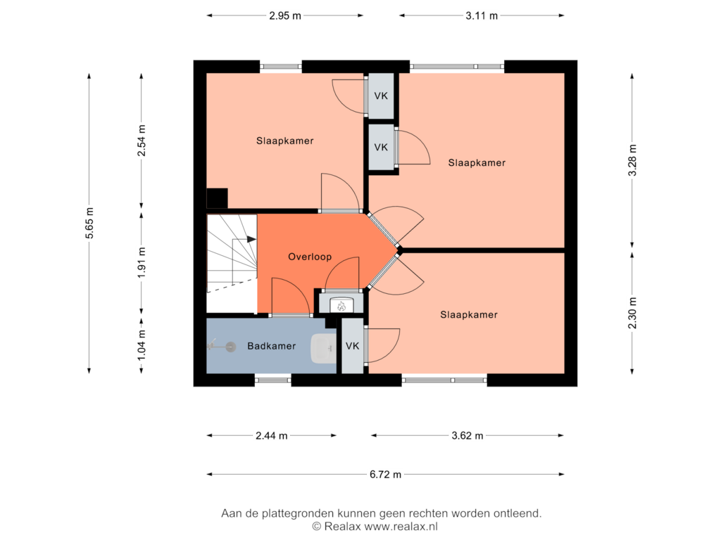 Bekijk plattegrond van Verdieping van Moeshof 41