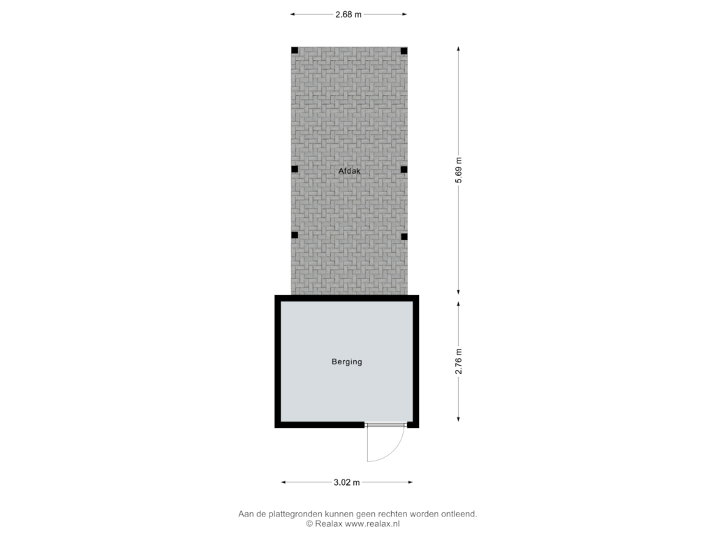 Bekijk plattegrond van Berging van Moeshof 41