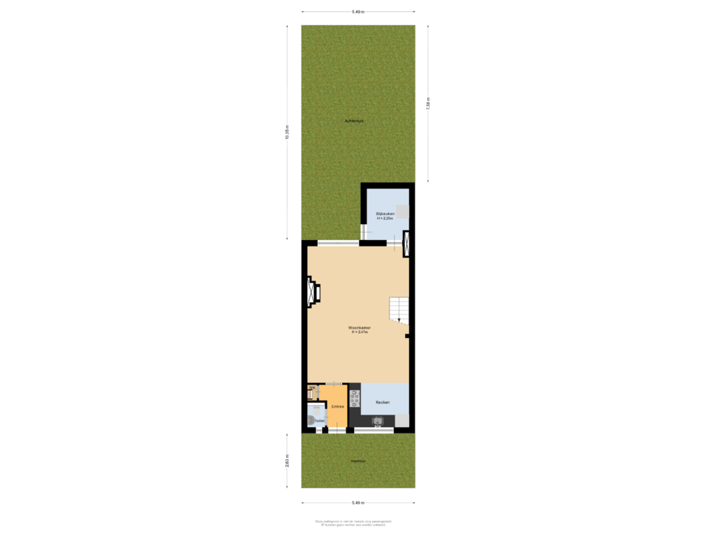 View floorplan of Situatie of Otellostraat 16