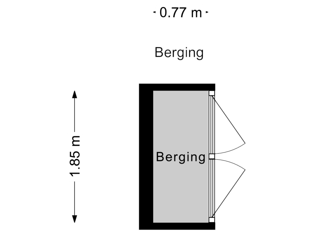 View floorplan of Berging of Papewegse Hof 2