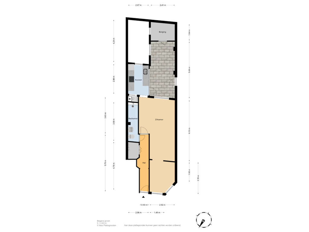 Bekijk plattegrond van Begane grond van Koningsplein 39