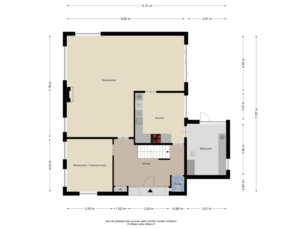 Bekijk plattegrond van Begane grond van Leliestraat 24