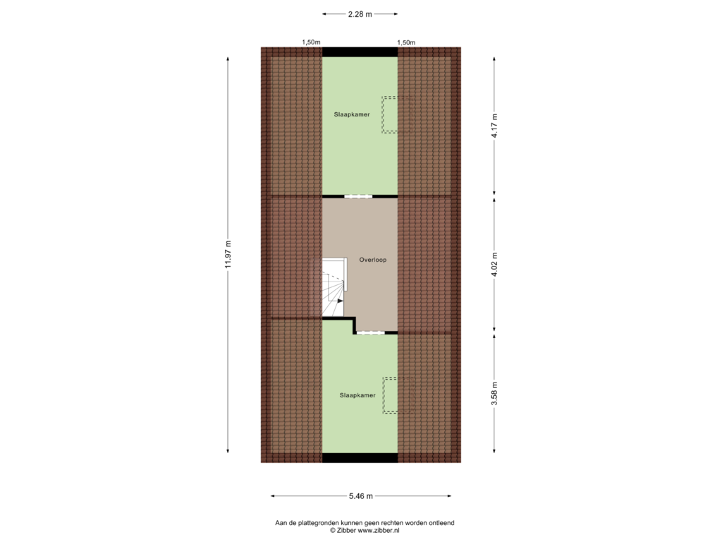 Bekijk plattegrond van Zolder van Leliestraat 24