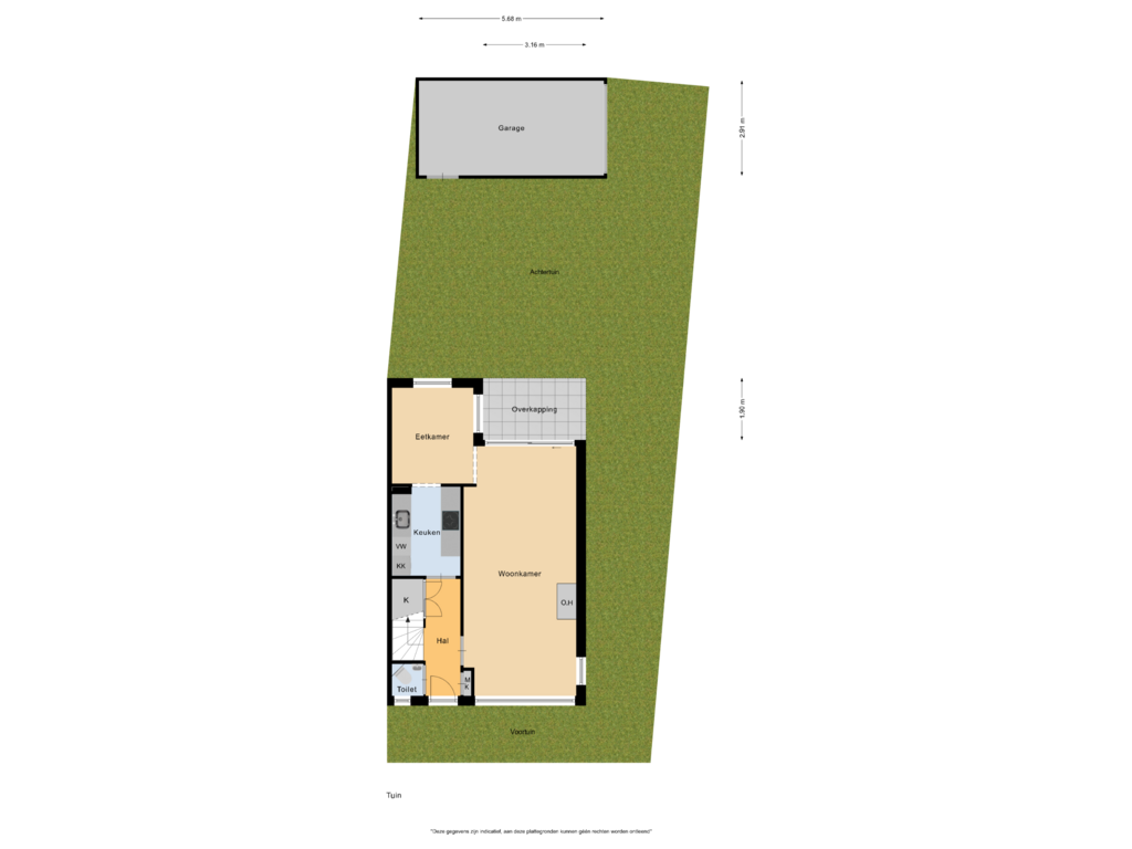 Bekijk plattegrond van Tuin van Orchisstraat 38