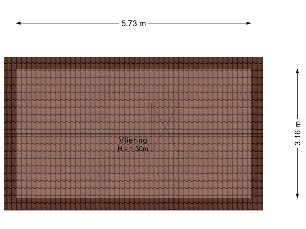 View floorplan of Vliering of De Dobbe 41