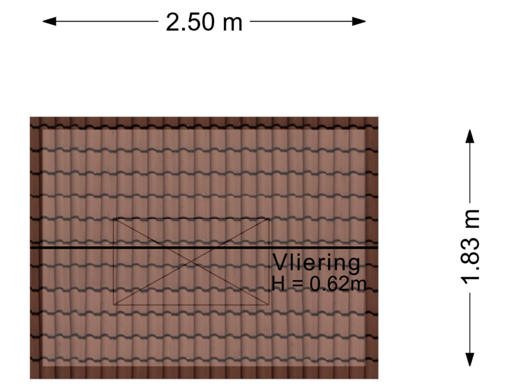 View floorplan of Berging vliering of De Dobbe 41