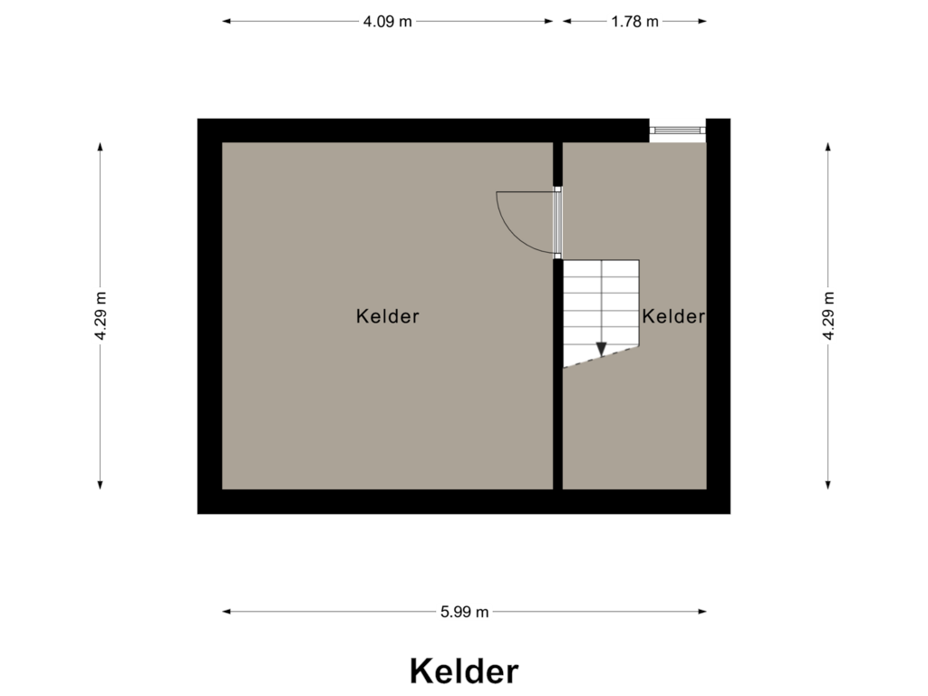 Bekijk plattegrond van Kelder van Lochtstraat 16