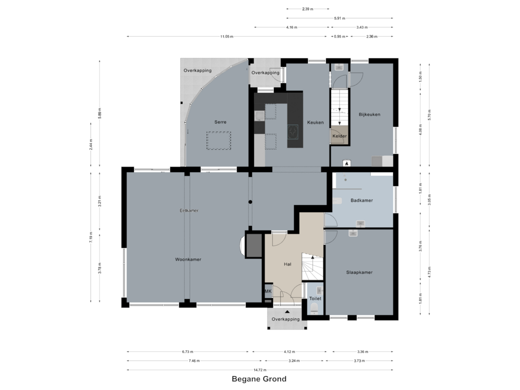 Bekijk plattegrond van Begane Grond van Lochtstraat 16