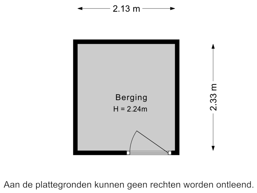 Bekijk plattegrond van Berging van Jutfaseweg 3-A