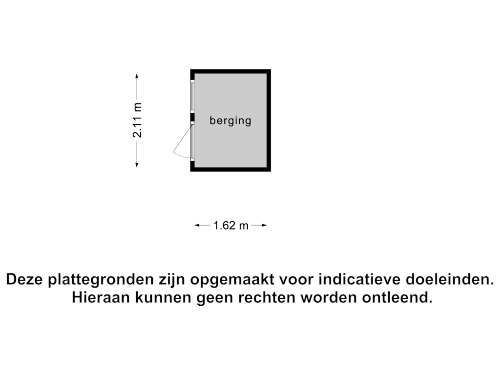 Bekijk plattegrond van Berging van Kerkstraat 3