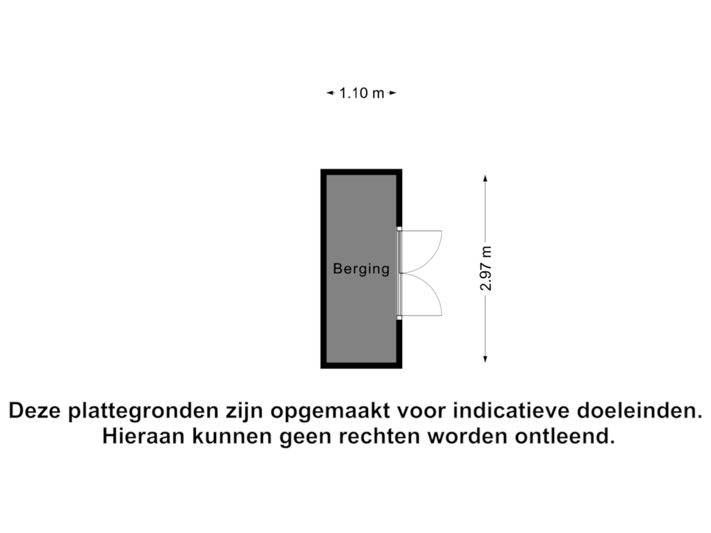 View floorplan of Berging of Vroonweg 2-A49