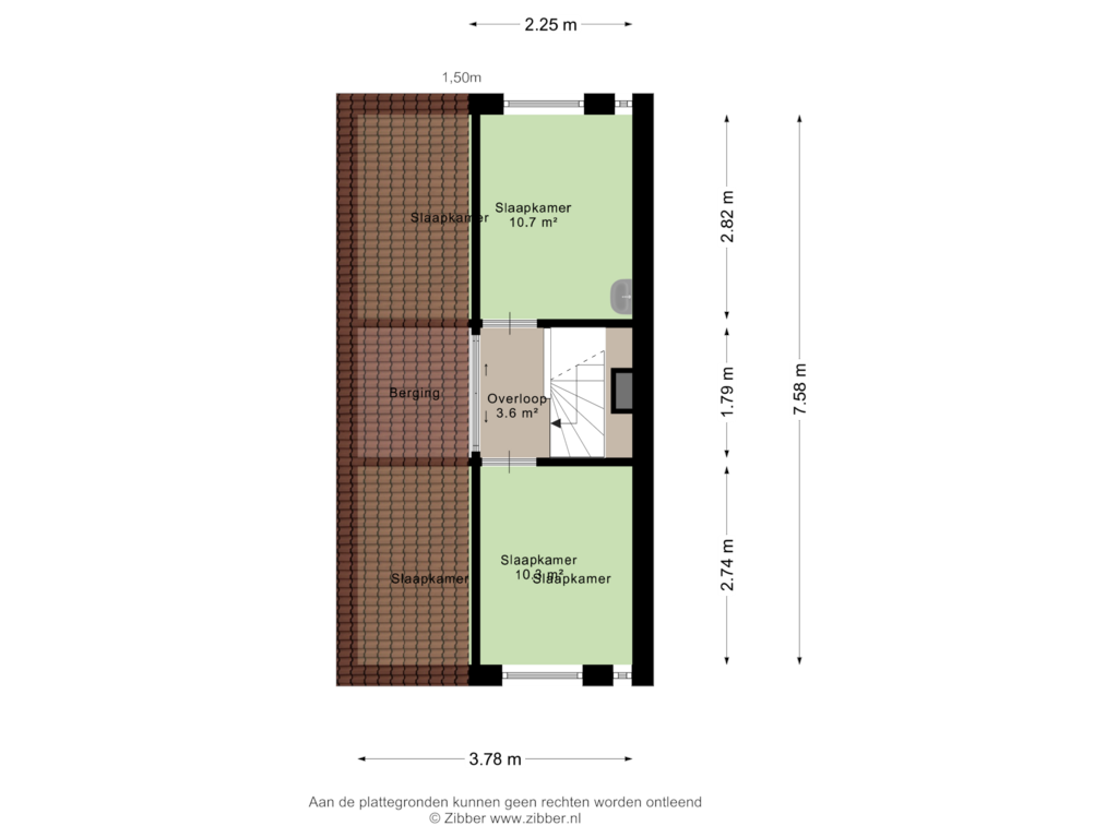 Bekijk plattegrond van Tweede verdieping van Bosrand 109