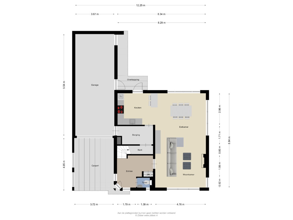 Bekijk plattegrond van Begane Grond van Schorrenkruid 85