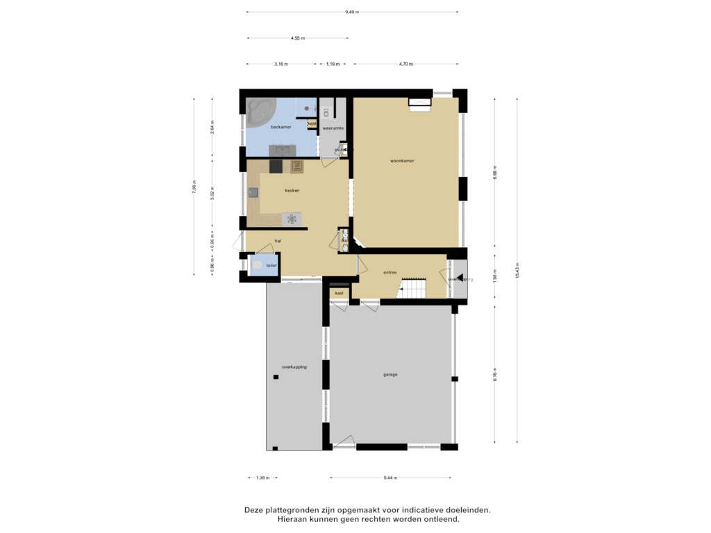 Bekijk plattegrond van Begane Grond van Graaf Jansdijk 98