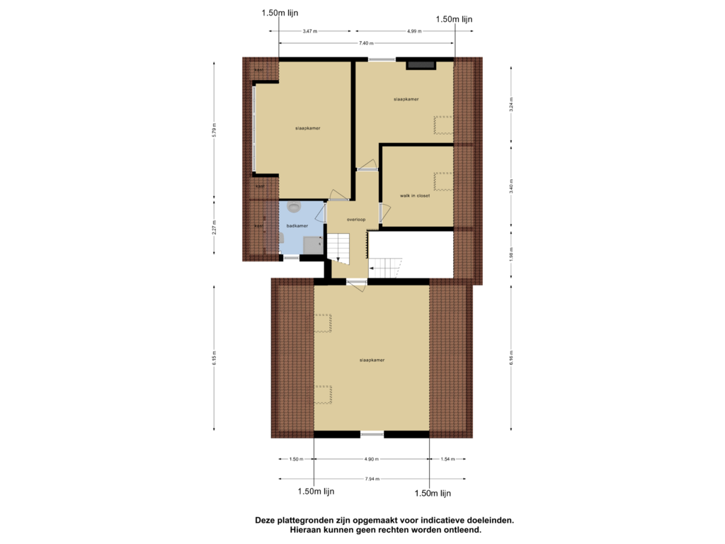 View floorplan of Eerste Verdieping of Graaf Jansdijk 98