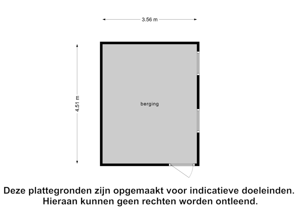 View floorplan of Berging of Graaf Jansdijk 98