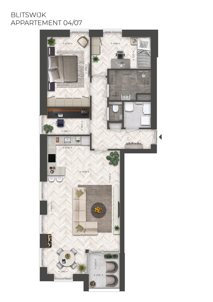 Foto 4 van Hoekappartement | Type C (Bouwnr. 4)