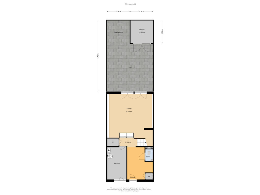 View floorplan of BG overzicht of Cornelis Zillesenlaan 78