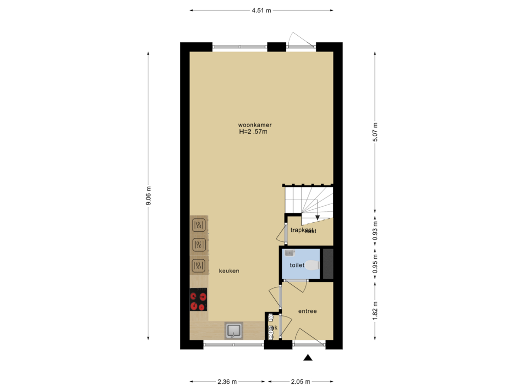 Bekijk plattegrond van Begane Grond van Pastoor C. Vasselaan 27