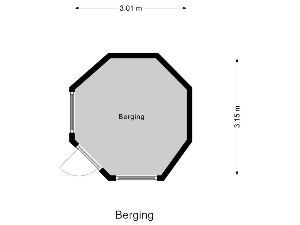 Bekijk plattegrond van Berging van Rendorppark 72