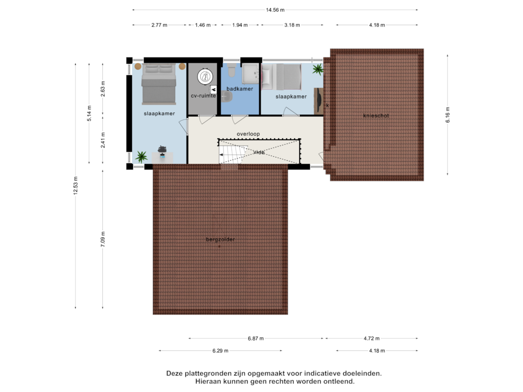 Bekijk plattegrond van 1e verdieping van Tusculum 4