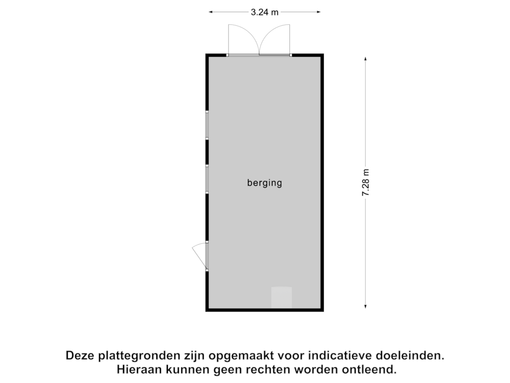 View floorplan of Berging of Dorpstraat 18