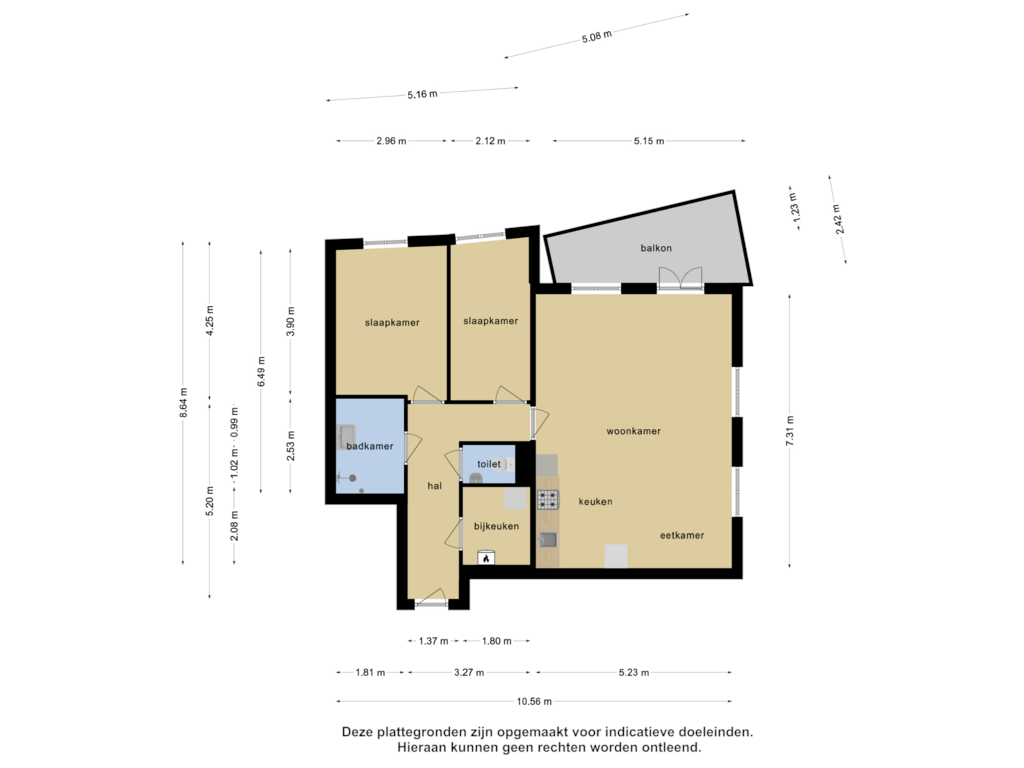 Bekijk plattegrond van Appartement van Lambertus Zijlplein 42