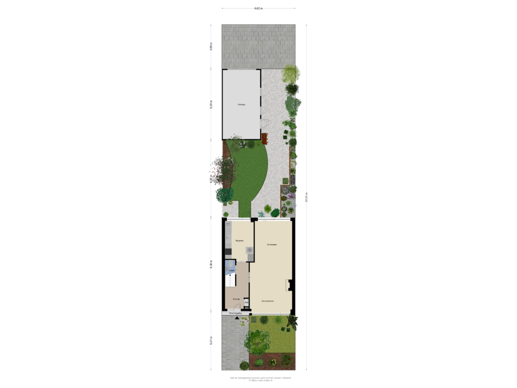 View floorplan of Begane Grond_Tuin of Dahlialaan 74