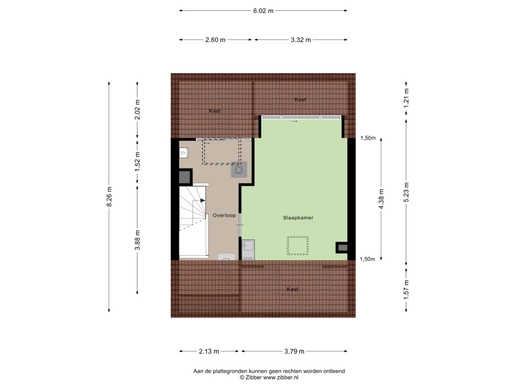 View floorplan of Tweede verdieping of Dahlialaan 74