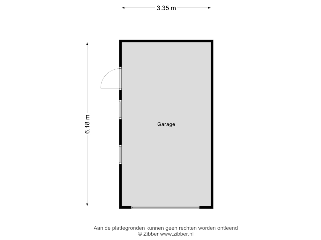 View floorplan of Garage of Dahlialaan 74