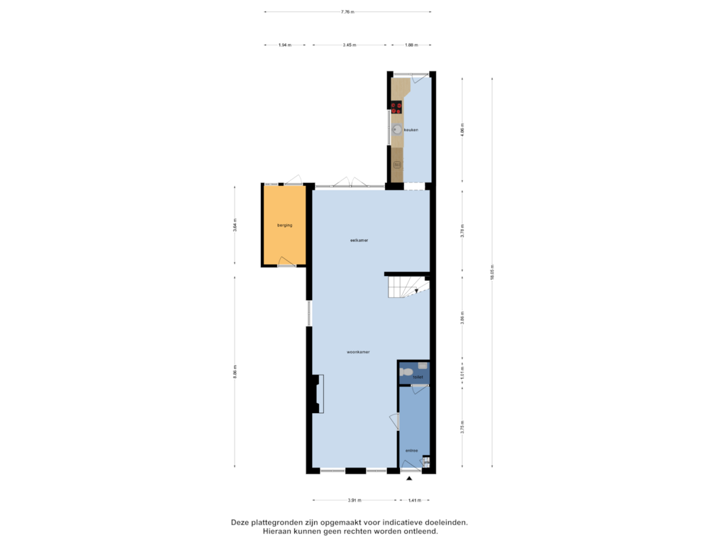 Bekijk plattegrond van Begane Grond van Noordsingel 60