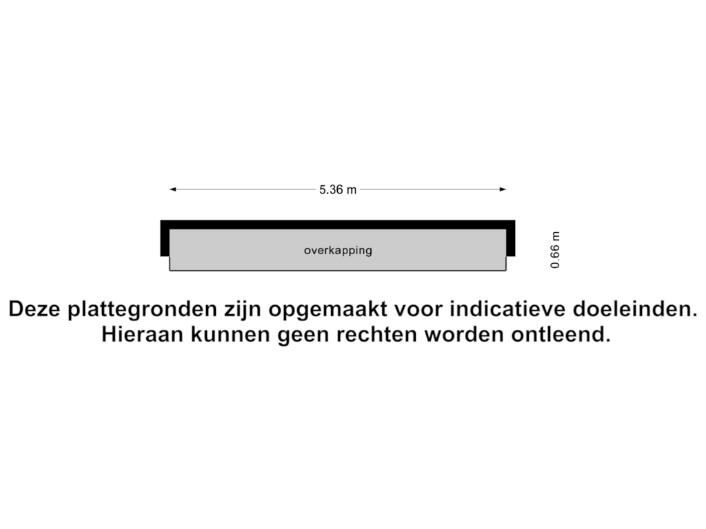 Bekijk plattegrond van Overkapping 1 van Noordsingel 60