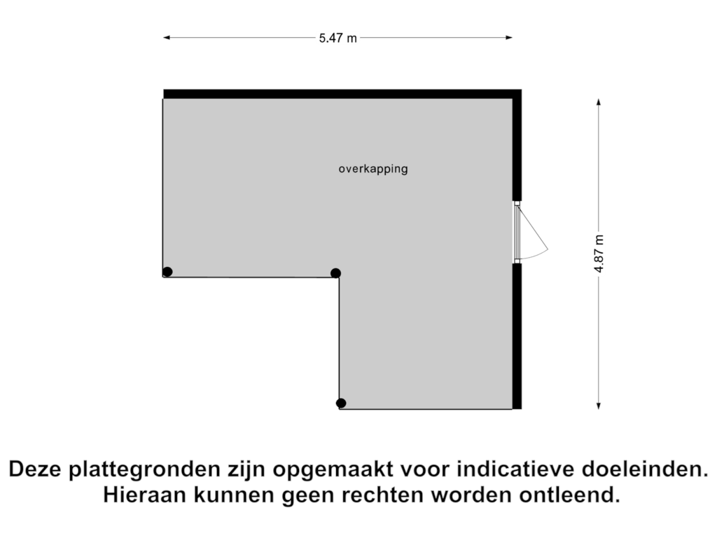 Bekijk plattegrond van Overkapping 2 van Noordsingel 60