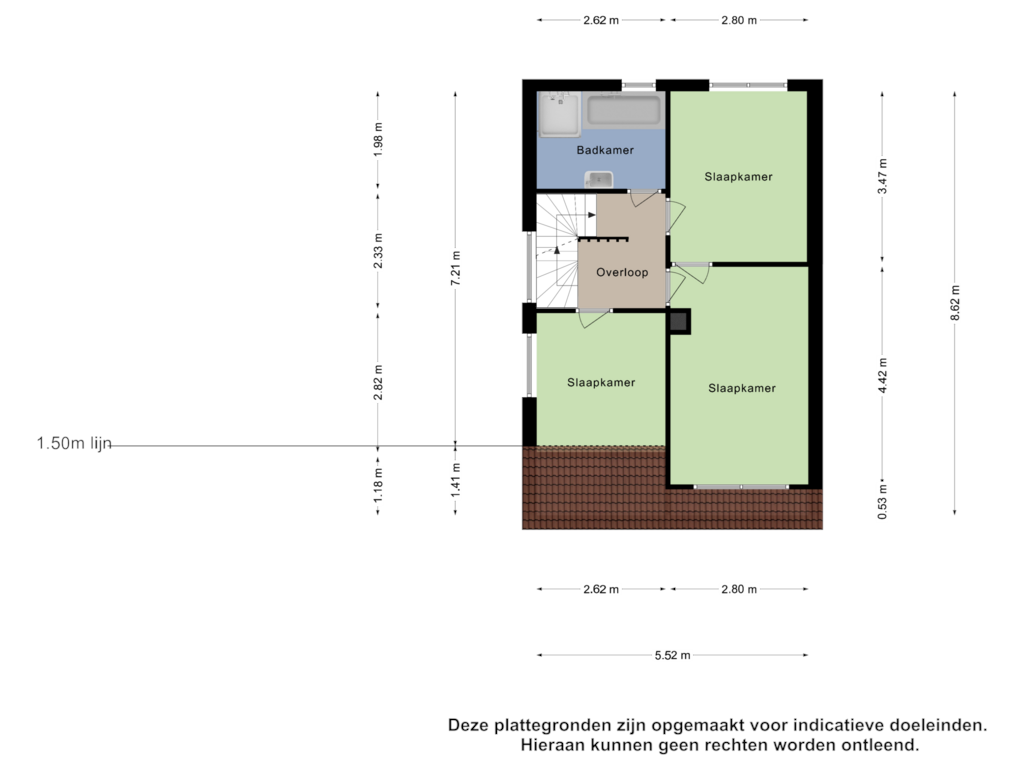 Bekijk plattegrond van Eerste Verdieping van Vechtstraat 11