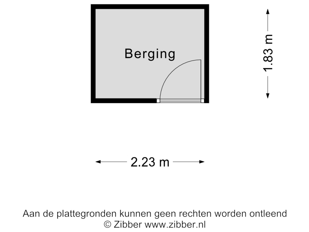 Bekijk plattegrond van Berging van Andreas Schelfhoutstraat 12