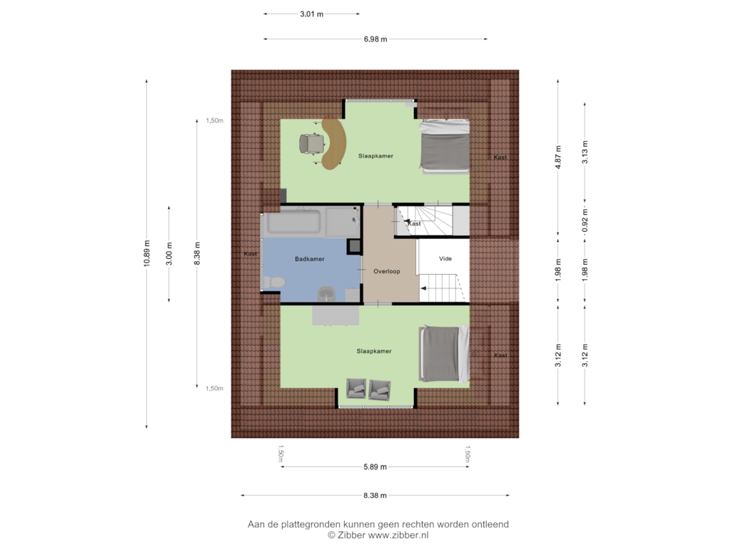 Bekijk plattegrond van Eerste Verdieping van Weerninklanden 28