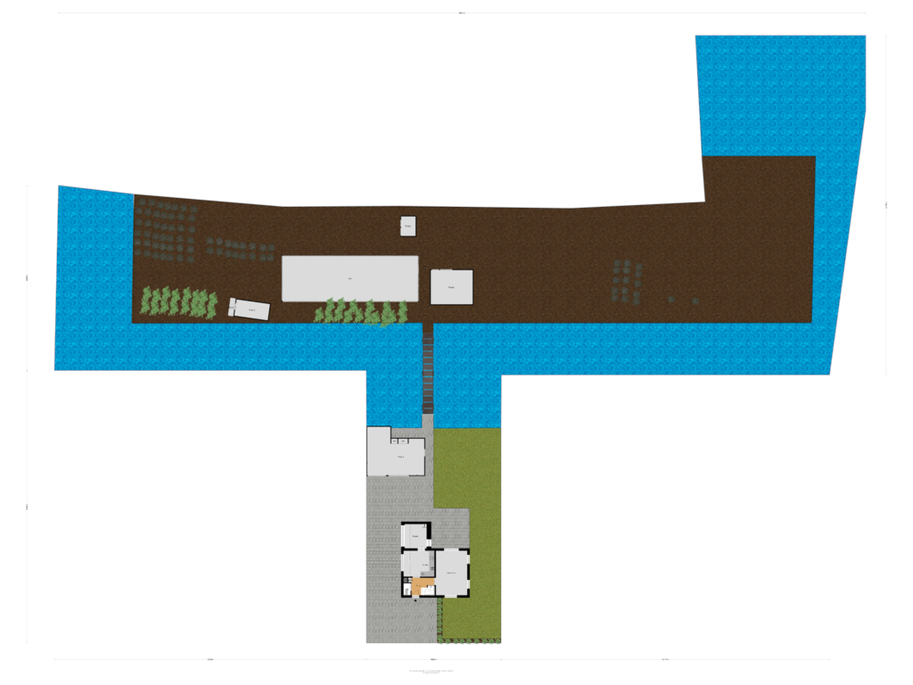 View floorplan of Begane grond tuin of Langeweg 40