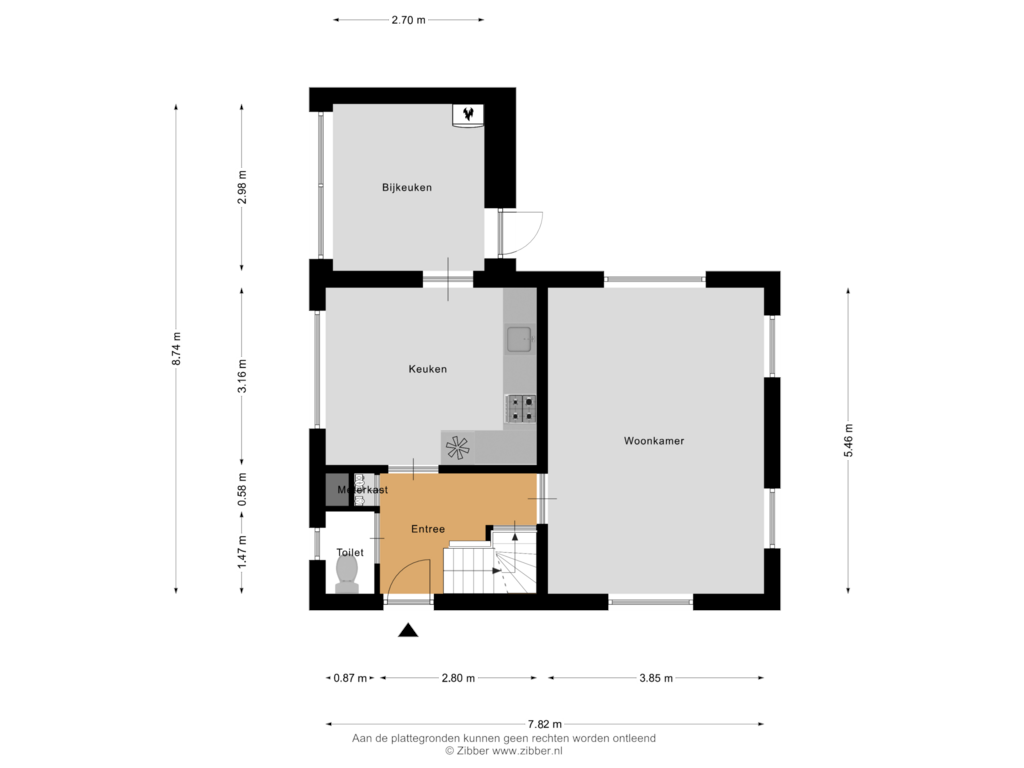 View floorplan of Begane grond of Langeweg 40