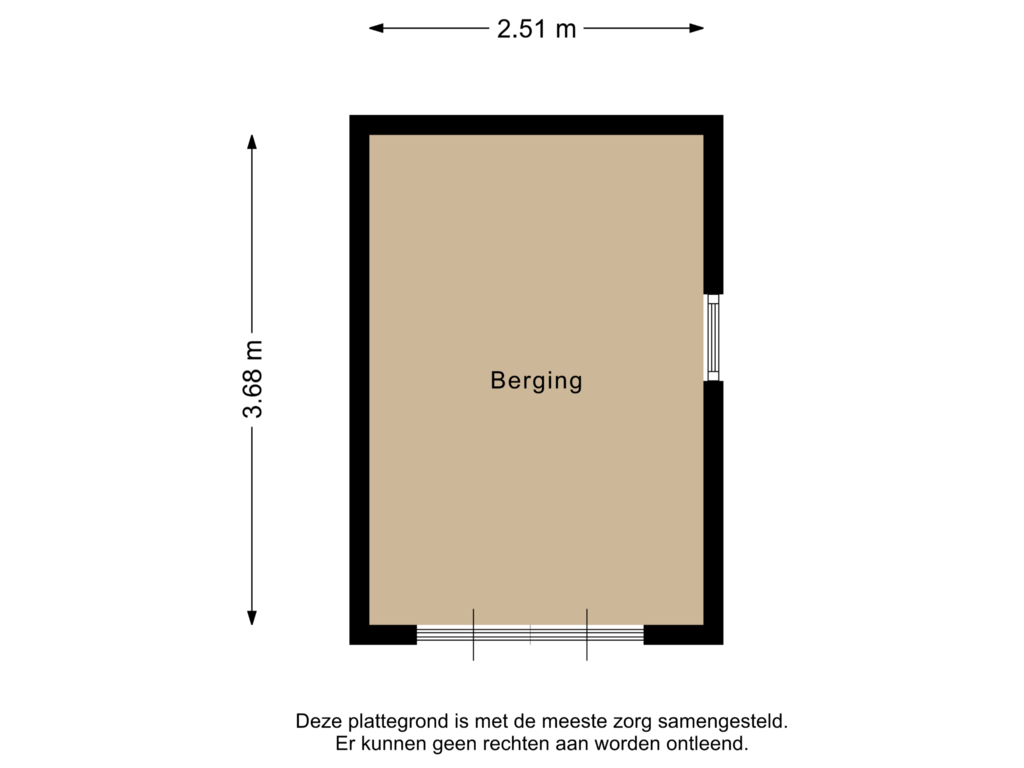 Bekijk plattegrond van Berging van Zuiderdwarsdijk 62