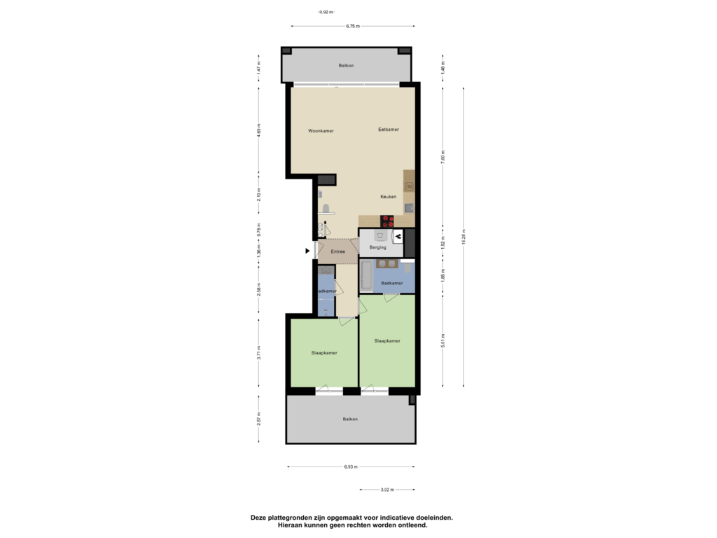 View floorplan of Appartement of Boulevard de Wielingen 47-C101