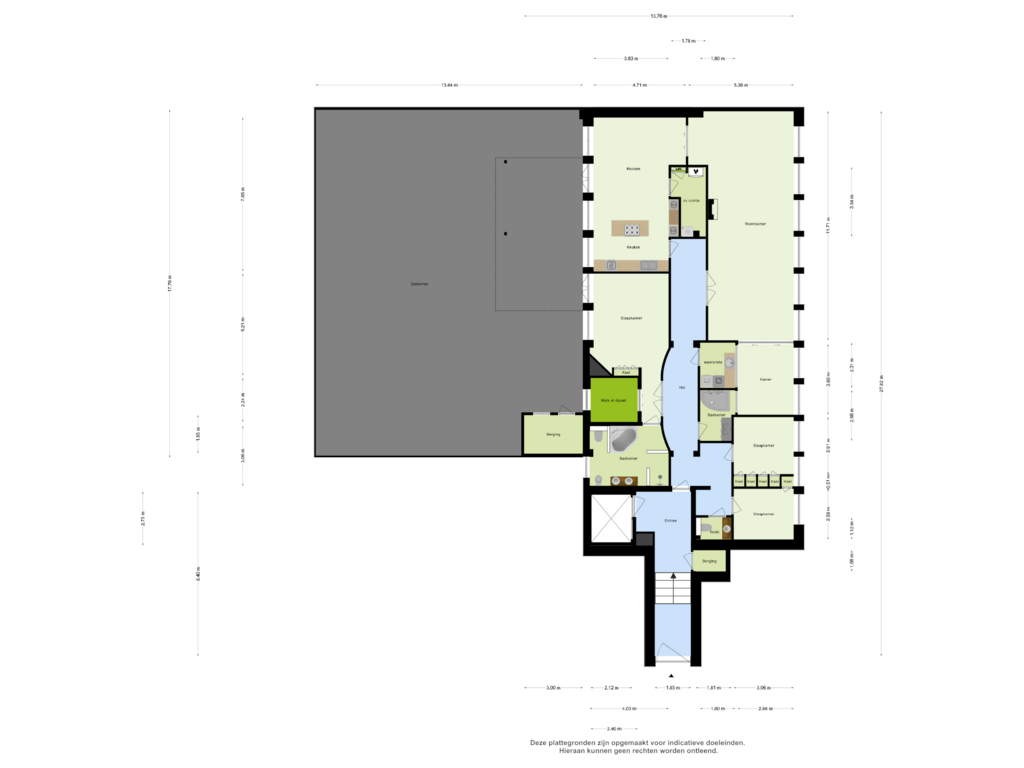 View floorplan of Appartement of Stationsweg 15