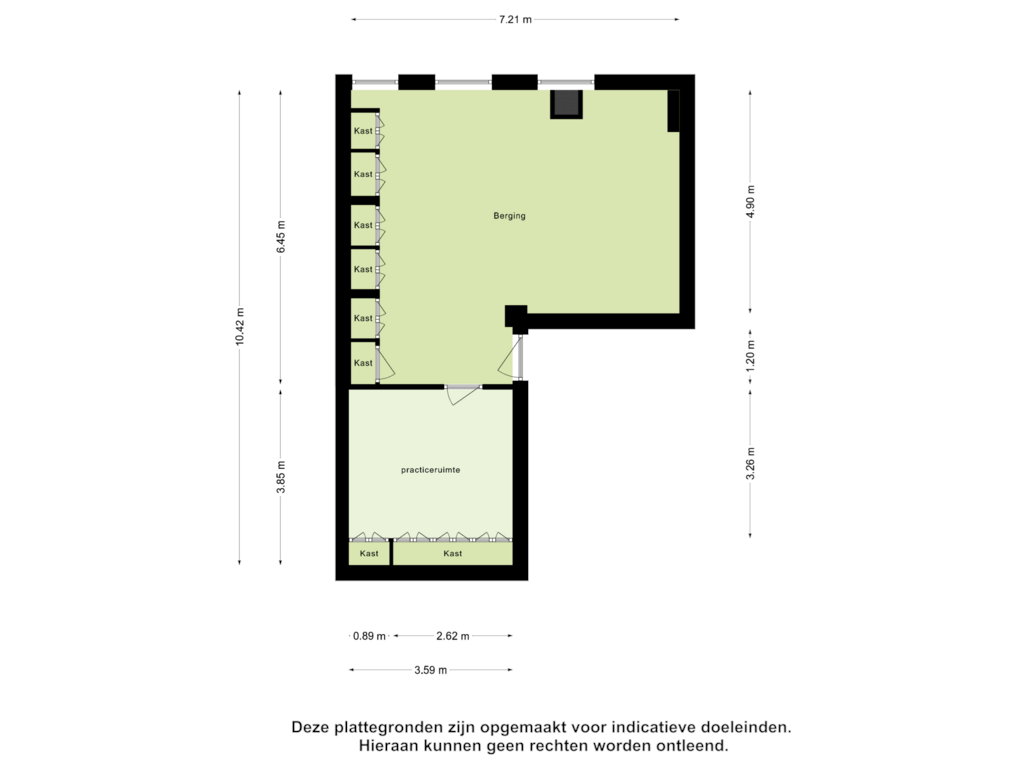 View floorplan of Berging of Stationsweg 15