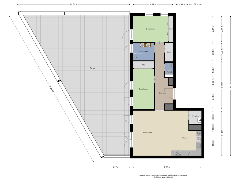 Bekijk plattegrond van Appartement van Groot Bethlehem 43