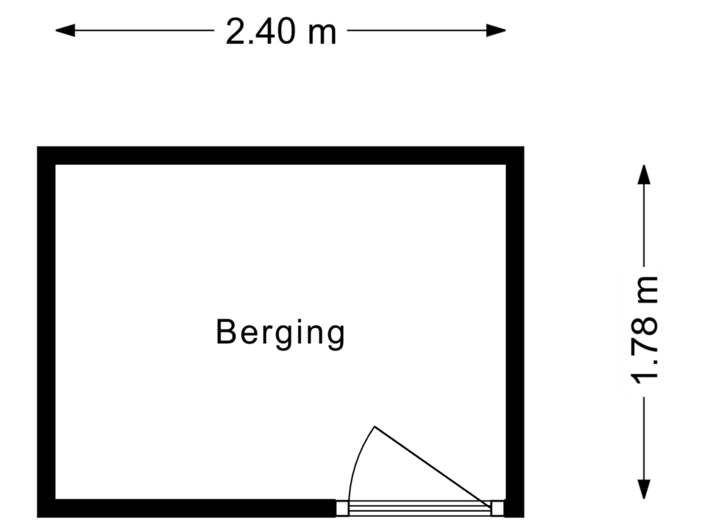 View floorplan of Berging of Ceresplein 8