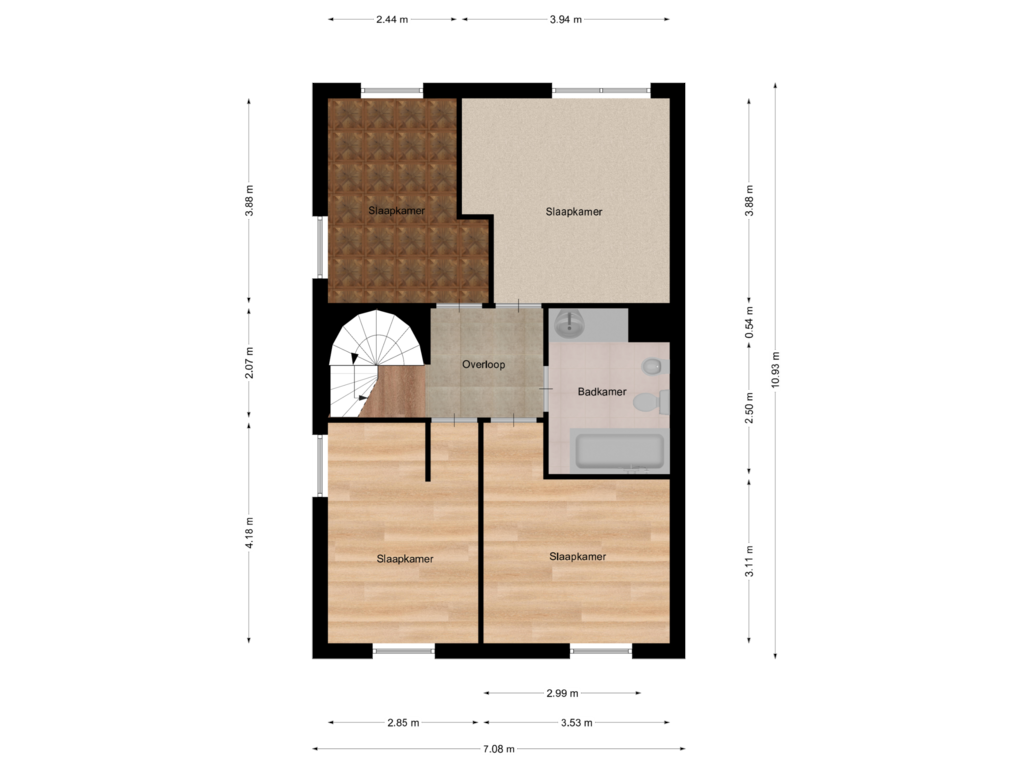 Bekijk plattegrond van Floor 1 van Plataanhoven 30