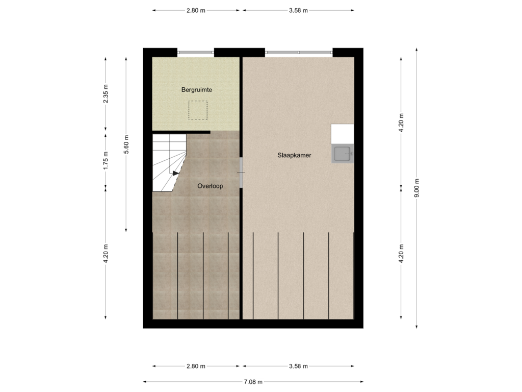 Bekijk plattegrond van Floor 2 van Plataanhoven 30