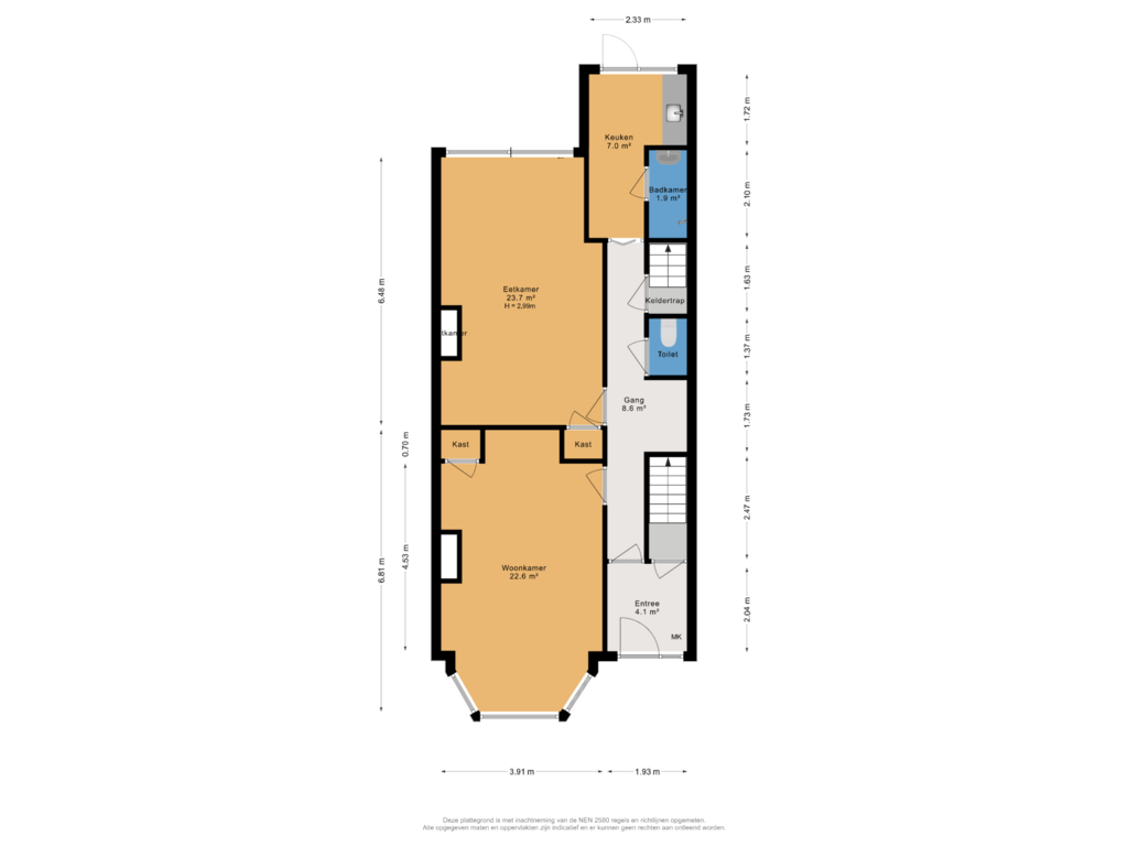 Bekijk plattegrond van Begane grond van Verhagen Metmanstraat 9